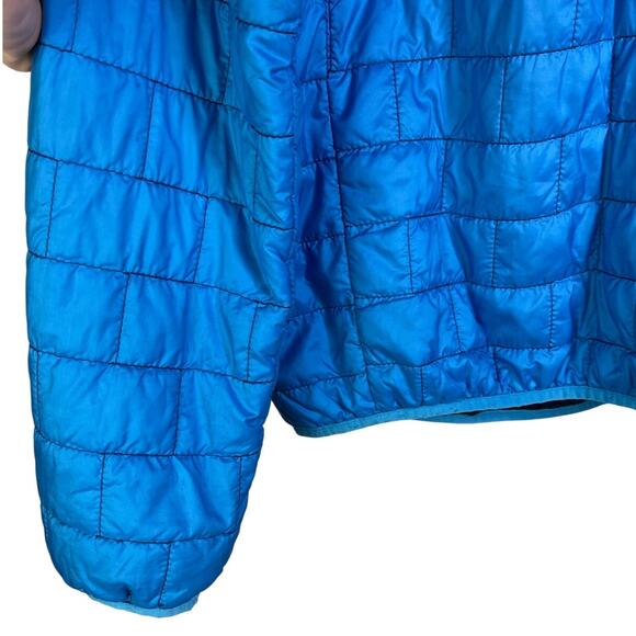 Patagonia Jacket Mens Small Blue Half Zip Front Quilted Zip Pocket Lightweight - Picture 6 of 10